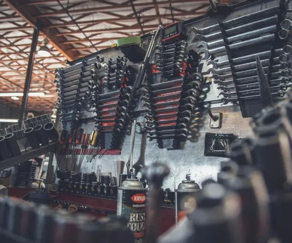 Tools in a workshop